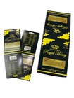 Customized Logo Royal Honey VIP Sachet Packaging Paper Card Gold Foil Paper Card for Honey Stick