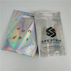 Top Quality Custom Logo Printed Fashion Pack Custom Thickness Leak Proof Holographic Film Mylar Bags
