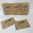 Three Side Sealed Mylar Kraft Paper Bag Custom Printing Biodegradable Paper Pouch