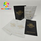 Plastic zipper matte black Snack Bag Packaging stand up resealable coffee k pouch