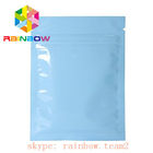 Plain golden mylar k aluminium foil pouches for tea leaf packaging / Mini 3 side sealed sachet