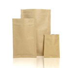 Clear Front Customized Paper Bags Zip Lock Three Side Seal Packaging Bag For Candy Nuts