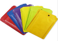 Colorful Heat Seal Pouches Three Side Sealed Packaging Bag For Skincare Mask