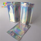 Waterproof Holographic Stand Up Pouch Glossy Finished Surface Finish