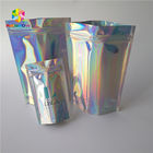 Waterproof Holographic Stand Up Pouch Glossy Finished Surface Finish