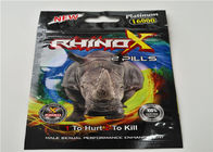Stand Up Aluminum Foil Bags For Rhino 7 Swag Platinum 15000 Pill Packaging