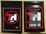 Glossy Foil Plastic Zipper Bags 7h Custom Label Printed For CBD Seeds Capsules