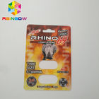 Rhino 69 / 7 Capsule Sex Pills Blister Card Packaging Matte / Glossy Surface Finish