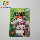 Normal Size Blister Card Packaging , Paper Card Packaging Rhino Type With 2 Holes