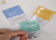 Matte Finished Hologram Foil Zip Lock Bags Face Mask Cosmetic Sample Flat Pouch