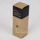 Eco Friendly Cosmetic Embossed Packaging Paper Box Brown Kraft Paper Cbd Oil Bottle Applied