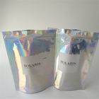 Garment Holographic Foil Pouch Packaging k Clear Front For Sock / Underwear
