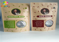 Kraft Customized Paper Bags Nut Craft Sugar Snack Food Window Packaging k
