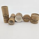 Biodegradable Cylinder Box Packaging Deodorant / Lipstick / Lip Balm Container