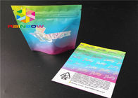 Glossy / Matte Effect Plastic Pouches Packaging Three Side Seal For Herbal Incense
