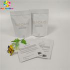 Zip Lock Pouch Kraft Custom Printed Paper Bags Scrub Packaging Biodegradable Moisture Proof