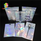 Metallic Label Sticker Holographic Foil Packaging Bags Self Adhesive For Edible Glitter / Shimmer