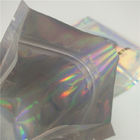 Shinning Holographic Foil Pouch Packaging Hologram Bags Mylar Glitter Powder Nail Polish Bag