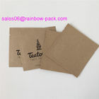 PE Coated k Packing Bags Paper Sachet Pouch Customized Size Kraft Bags For Coffee / Tea / Snack