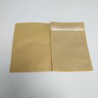 Brown Kraft Tea Bags Packaging Flat k Mylar 12*17.5cm Customed Printing