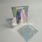 Gravure Printing Foil Pouch Packaging Glossy Body Scrub Bags With Zipper / Clear Window