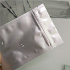 Plain Silver Color Stand Up Zipper Pouch Bags Customized Laminated Packaging