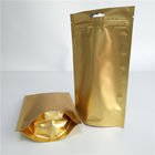 Top Zipper Stand Up Pouch Bags Laminated Material With Euro / Round Hanging Hole
