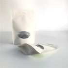 Resealable Customized Paper Bags Stand Up Pouches Gravure Printing With Clear Window