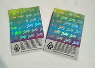 Hologram Weed Stand Up Zipper Pouch Smell Proof Runtz Bag With Clearly Window