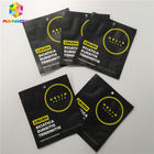 Customized Foil Pouch Packaging Three Side Sealing Matte Black Surface Smell Proof