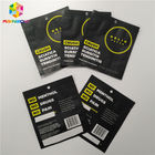 Customized Foil Pouch Packaging Three Side Sealing Matte Black Surface Smell Proof