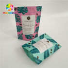 Custom Printed Stand Up Pouch Packaging Zipper Bag Resealable For Coffee Beans