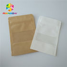 Stand Up Snack Food Packaging Bags Zip Lock Clear Plastic Pouch Transparent With Window