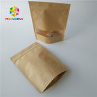 CMYK Color Stand Up Zipper Pouch Bags , Stand Up Coffee Pouches With Valves