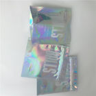 CYMK Stand Up Zipper Pouch Holographic Hologram Bags For Cosmetics Packaging