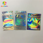 Front Clear Mylar k Heat Seal Bags Flat Plastic Hologram Packaging Pouches