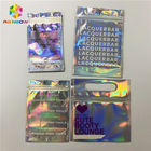 Zipper Plastic Mylar Foil Cosmetic Packaging Bag Hologram Laser Holographic Stand Up Type