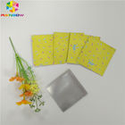 Food Grade Foil Pouch Packaging Mylar Three Side Seal Flat Zipper Bag For Snack Tea Capsule