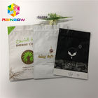Kraft Paper Resealable Stand Up Pouches Laminated Aluminum Foil Plastic Bags