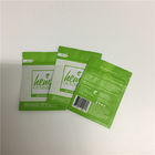 Matte Three Side Seal Flat Zip Lock Plastic Bags For Weed Cbd Leaf Packaging