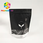 Digital Printing Plastic Pouches Packaging Matte Finished Stand Up Zip Lock With Valve