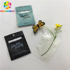 Transparent Clear Front Plastic Pouches Packaging Aluminum Foil Back Weed Mylar Bag