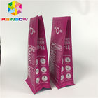 Aluminum Foil Pouch Packaging , Stand Up Coffee Bags Flat Bottom With Valve