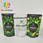 Laminated Material Stand Up Pouch Bags Moringa Leaf Powder Packaging With Zipper