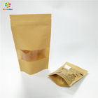 Kraft Paper Snack Bag Packaging Mylar k Moisture Proof For Packing Powder Dried Fruit
