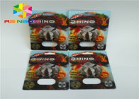 Male Enhancement Pills Blister Pack Packaging 3D Rhino Blister Card For Capsules Package