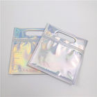 Laser Film Transparent Hologram Cosmetic Packaging Bag 30-150 Micron For Women