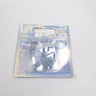 Laser Film Transparent Hologram Cosmetic Packaging Bag 30-150 Micron For Women