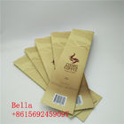 Matte Surface Stand Up Zipper Pouch Side Gusset Bag Coffee Beans Packaging With Valve
