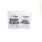 Glitter Body Scrub Cosmetic Compact Packaging Hologram Foil Transparent Bags
